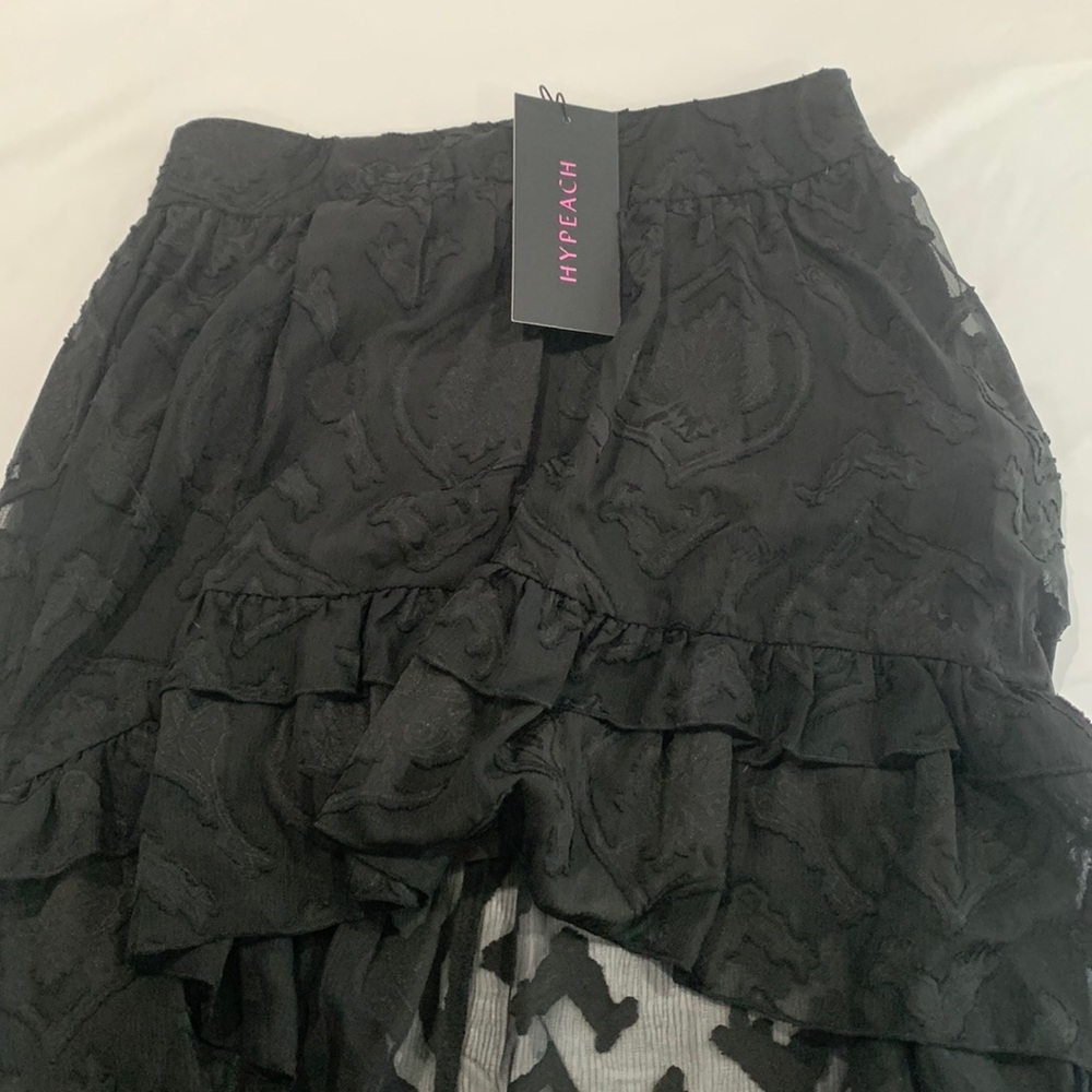 NWT HYPEACH Boutique High-Low Lace Skirt - Picture 6 of 9